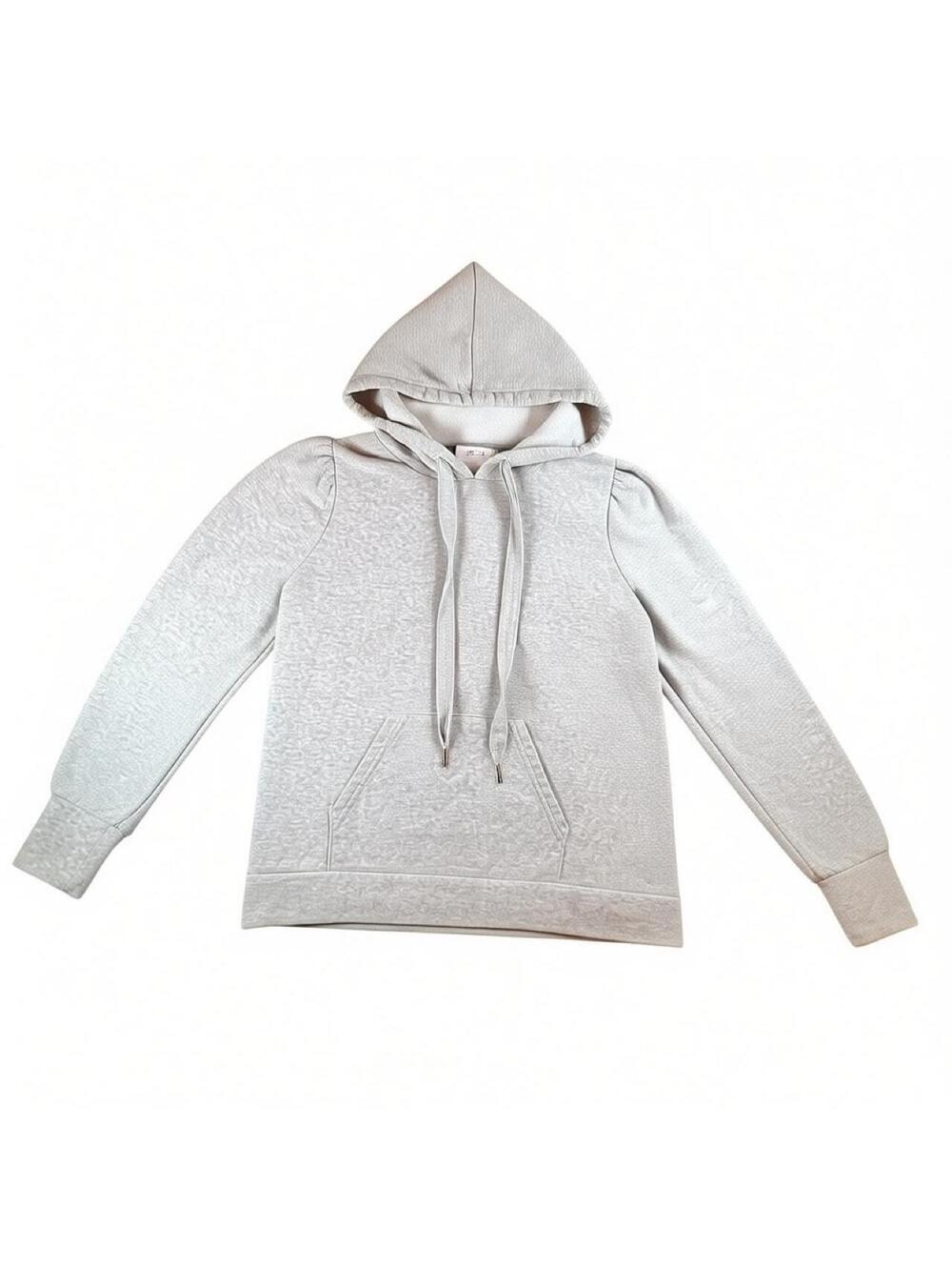 Hanes Fashion Cut Grey Hooded Sweatshirt